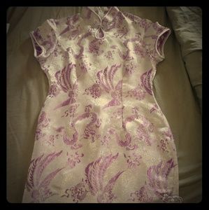 Cheongsam Mini Dress - Brocade Dragon